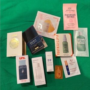 Skincare and fragrance sample lot